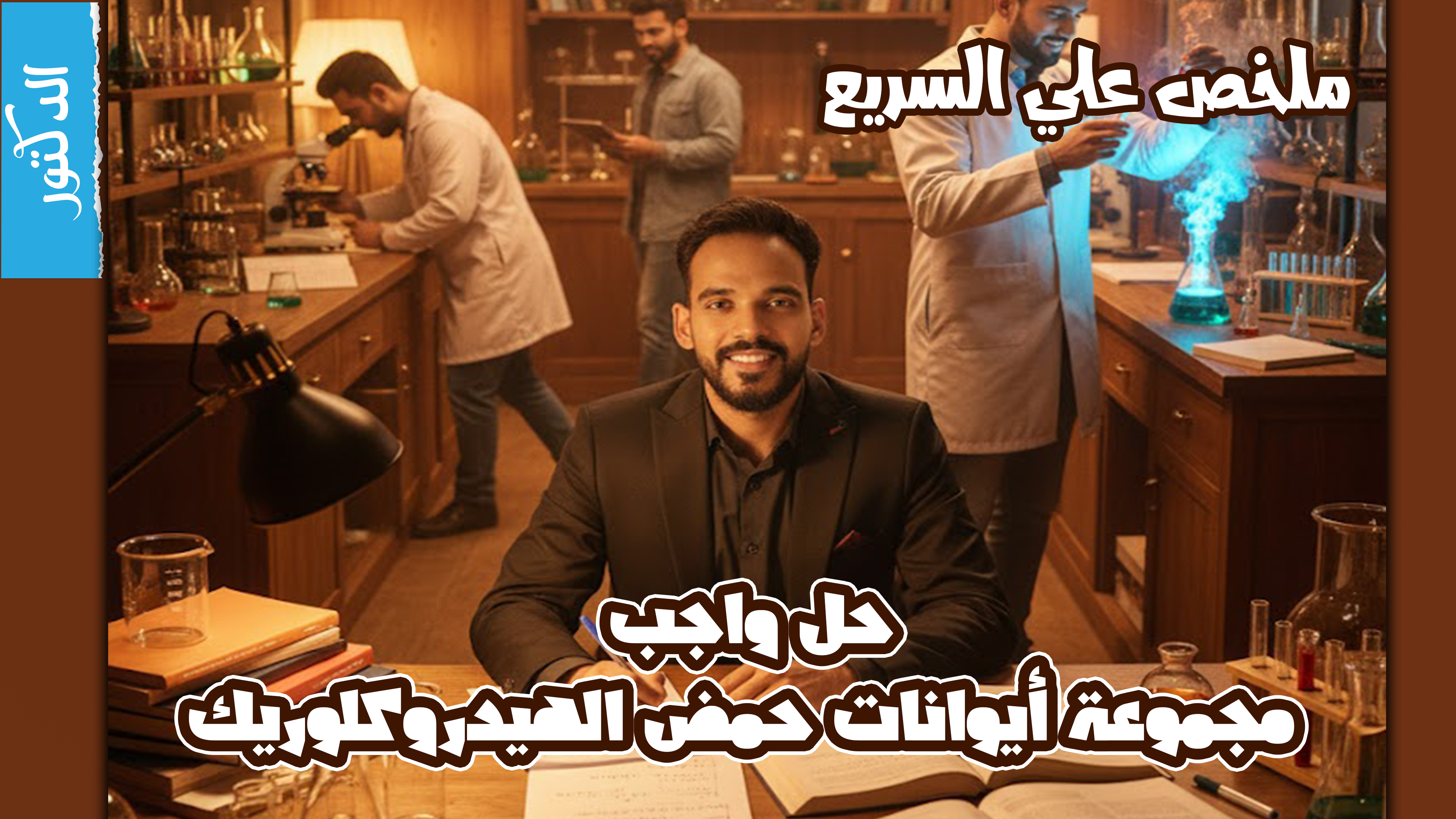 فيديو ملخص شرح الدرس الاول كيمياء تحليلية الباب التاني + حلو واجب الدرس